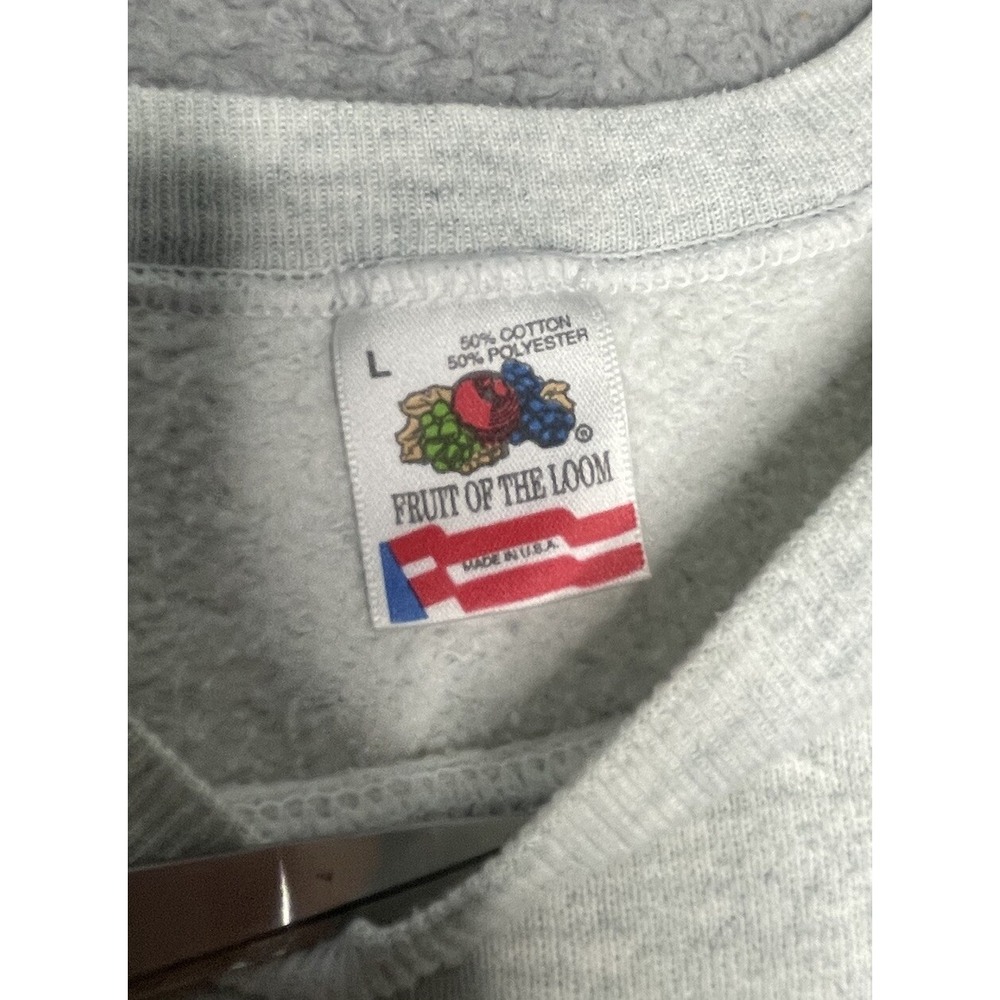 Vintage 90s International Polo Club Sweatshirt Men Large White Pullover USA Made - Picture 3 of 16